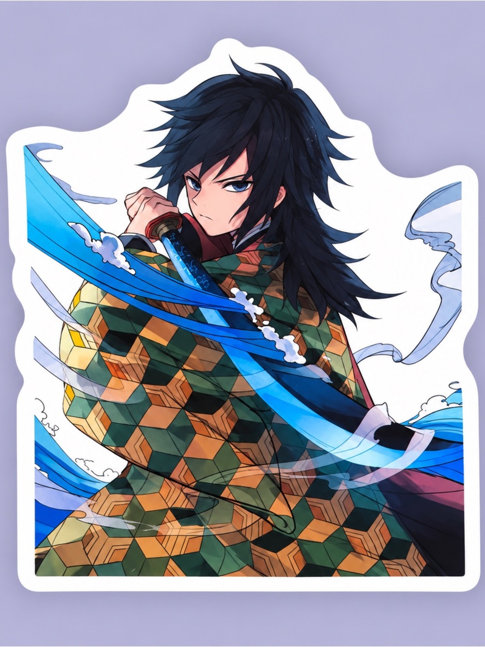 Giyu Tomioka | Demon Slayer Water Hashira | Anime Sticker | 5/$10